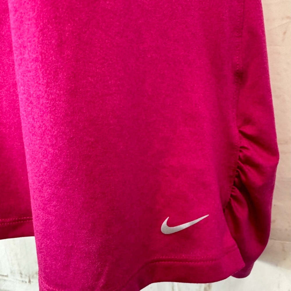 Nike Dri Fit Womens Burgundy Sports Athletic Workout SS Ruch Shirt Top Sz. XL - Picture 10 of 16
